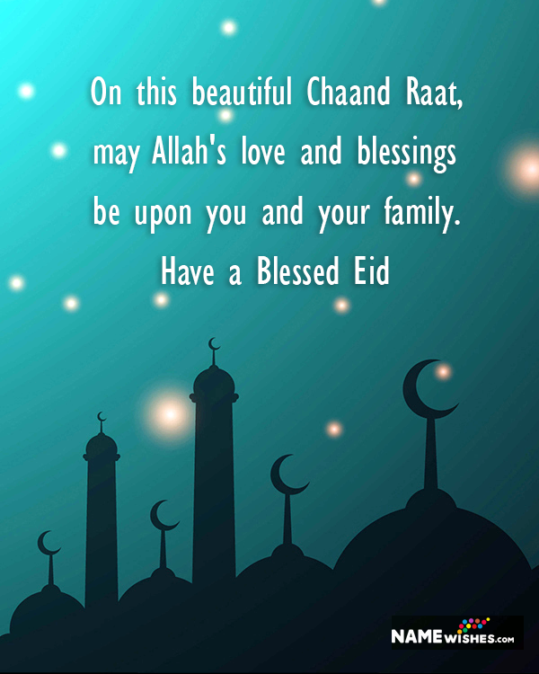 Happy Chand Raat Wishes For Family