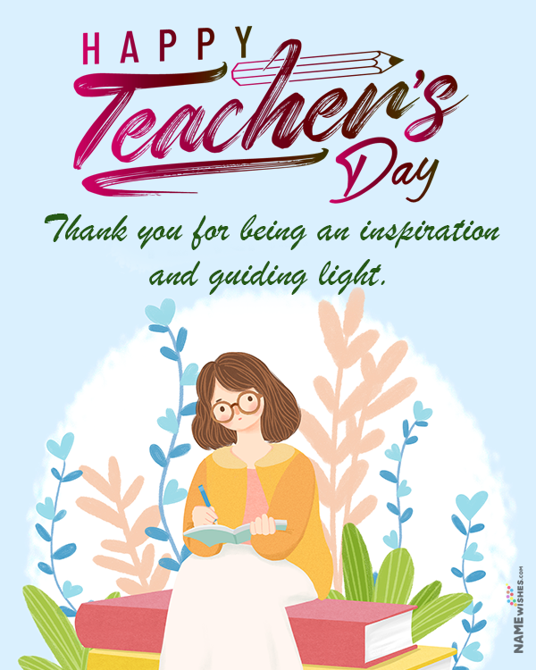 Best Happy Teachers Day Card Wishes Message