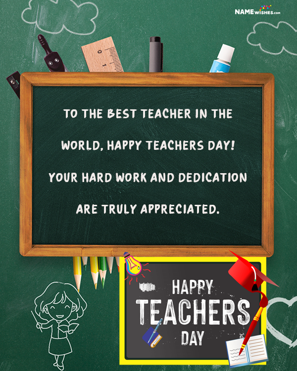 Happy Teachers Day Wishes Card