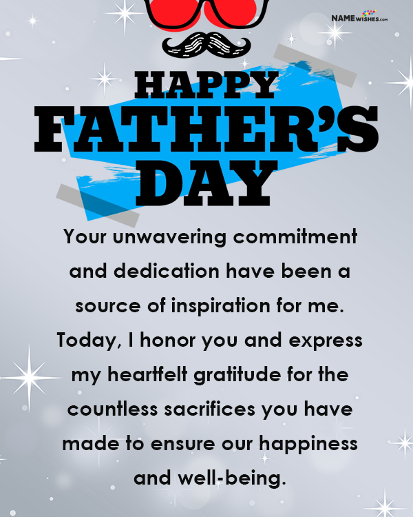 Short Inspirational Fathers Day Message From Son