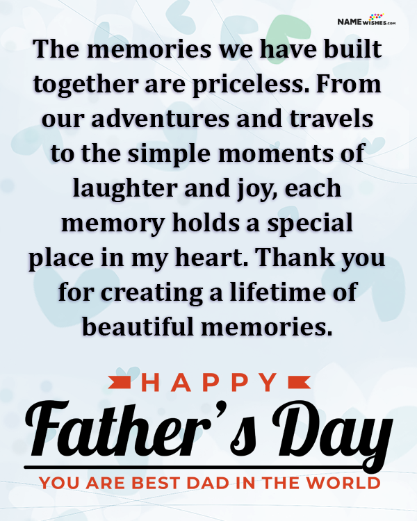 Digital Card Wish For Father From Daughter