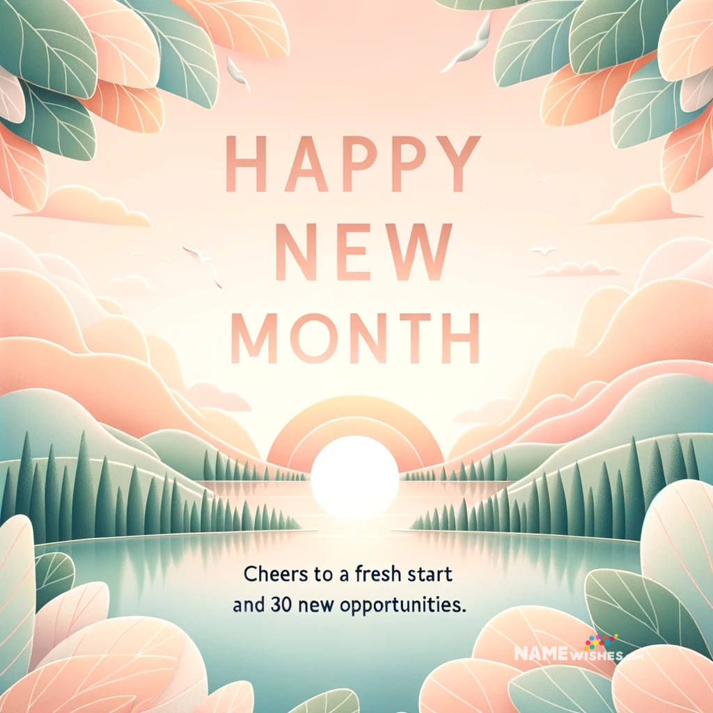 Happy new month wishes