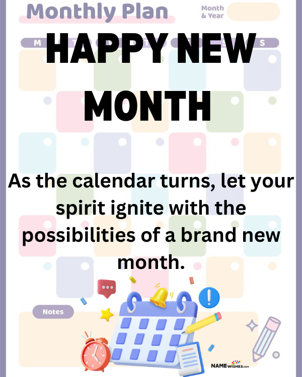 unique new month quotes
