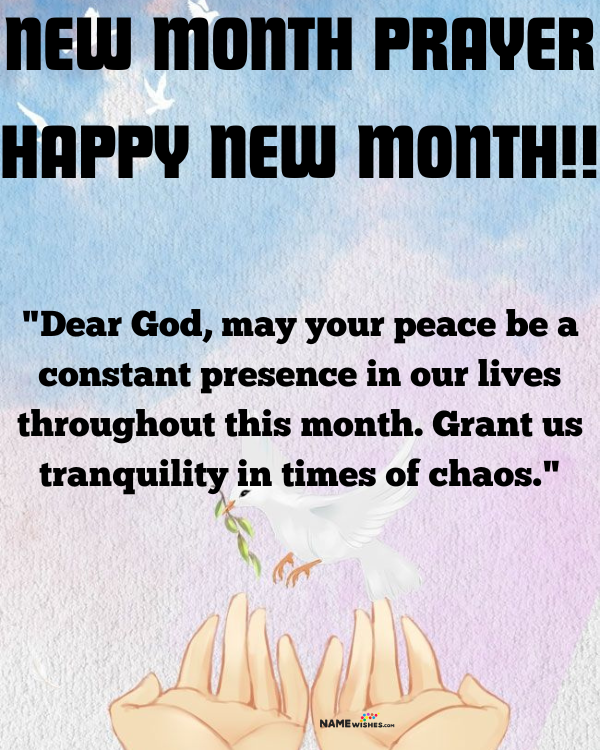 unique new month prayers