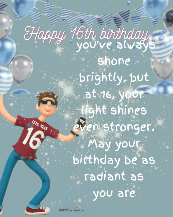 16th birthday wishes for boys