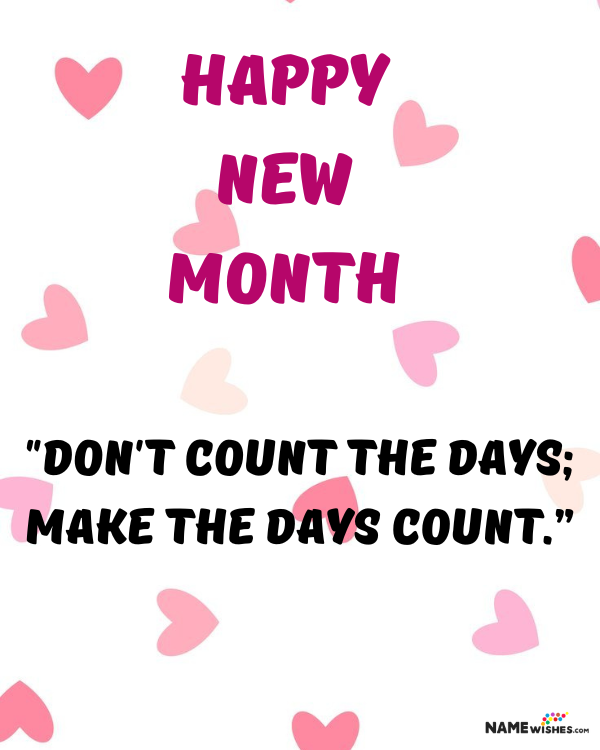 inspirational new month quotes
