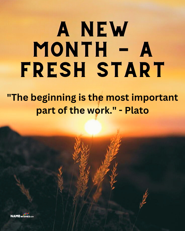 new month fresh start