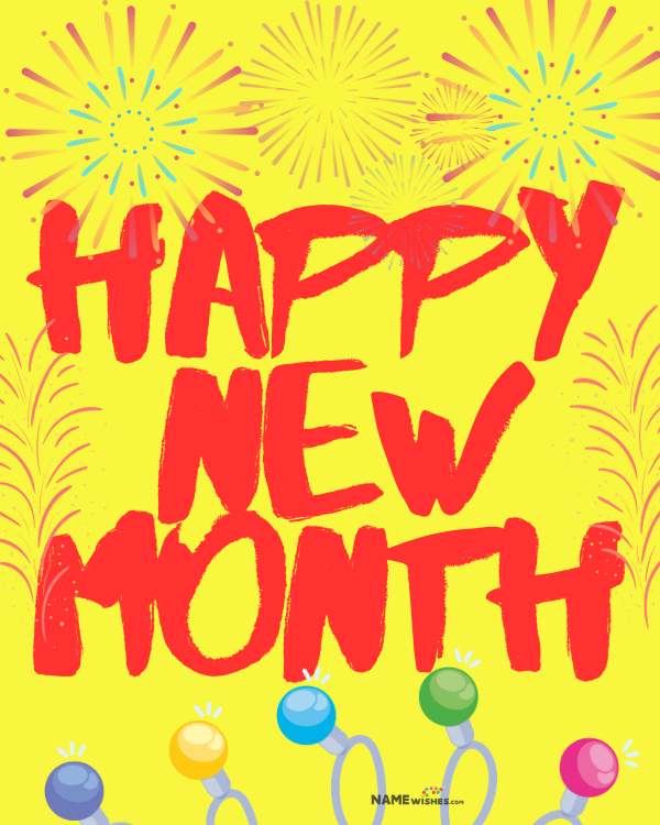 happy new month wishes