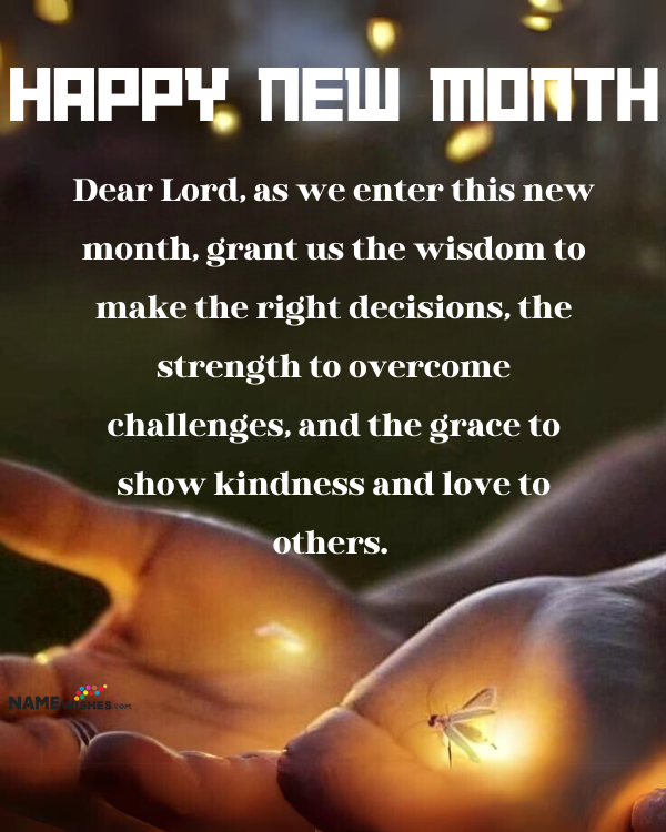 Inspirational New Month Quotes and Prayers - NameWishes