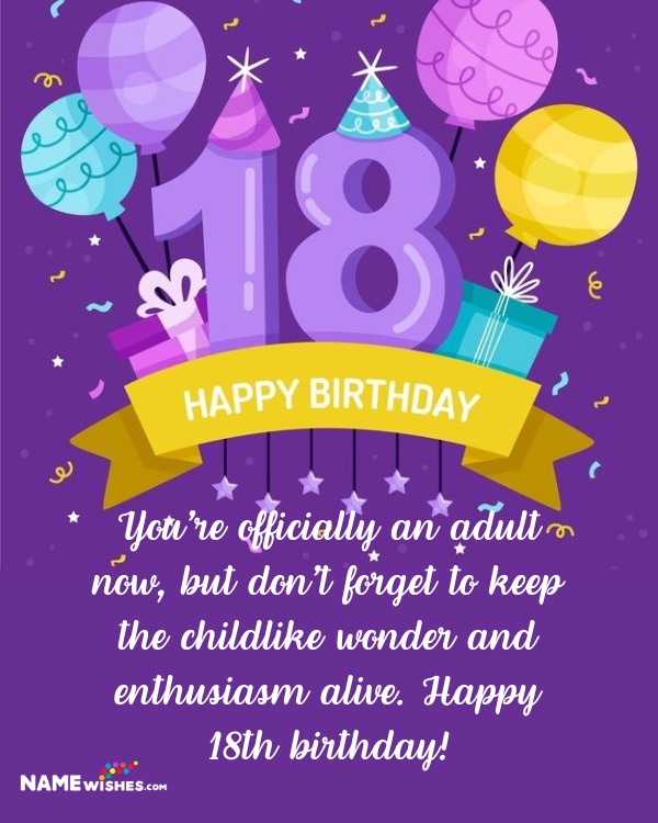 wish for 18th birthday