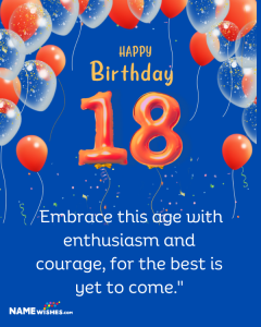 Happy 18th Birthday Wishes, Messages, Images & Videos