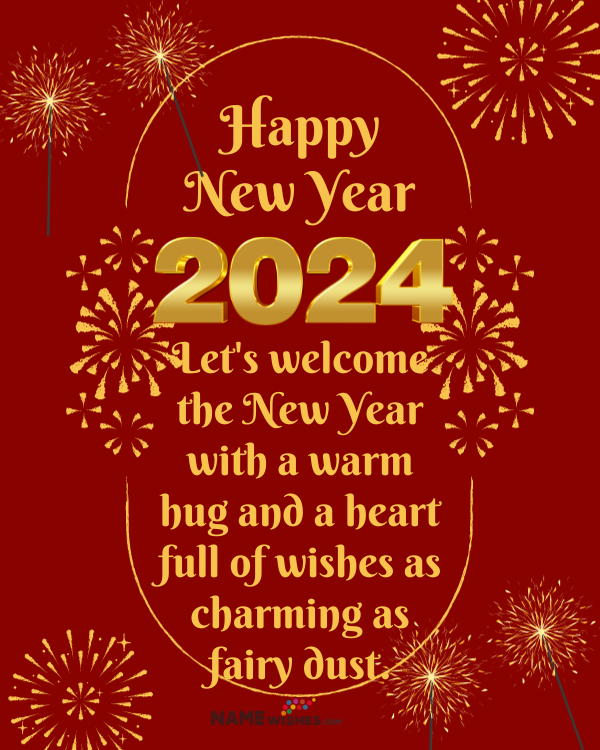 image of wishing happy new year