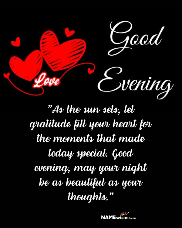 good evening messages quotes