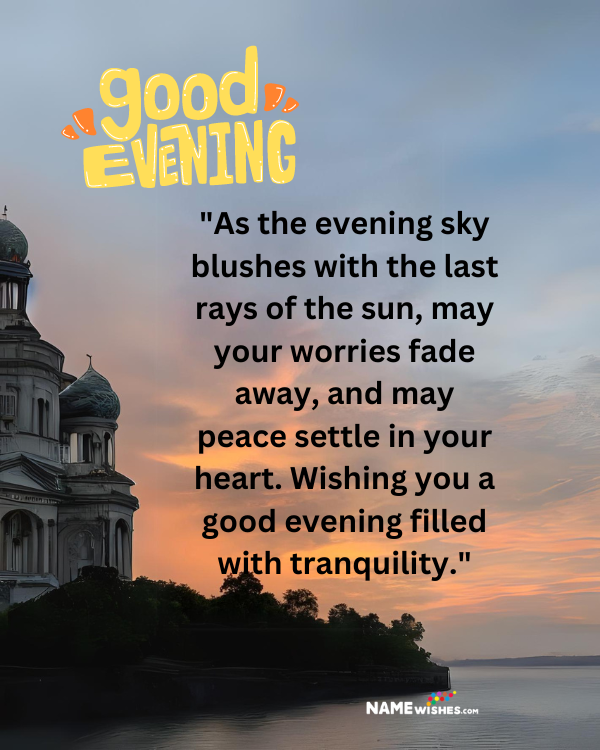 quotes and messages on evening
