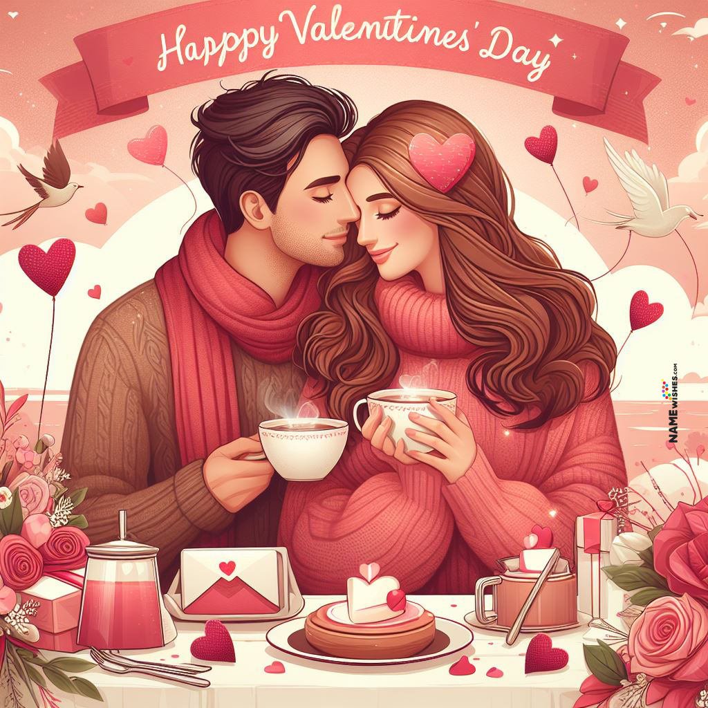 Unique Happy Valentine’s Day Wishes with Name and Photo 2024