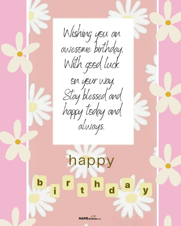 simple birthday wishes messages