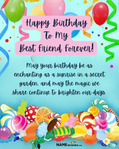 Birthday Paragraphs for Best Friend Lifelong Friendship