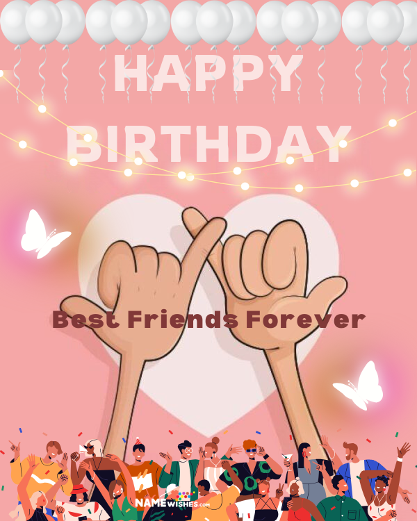 wishing birthday to best friend