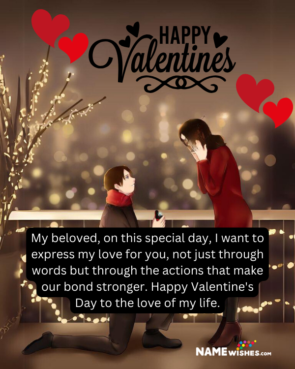 beautiful valentine wish for wife