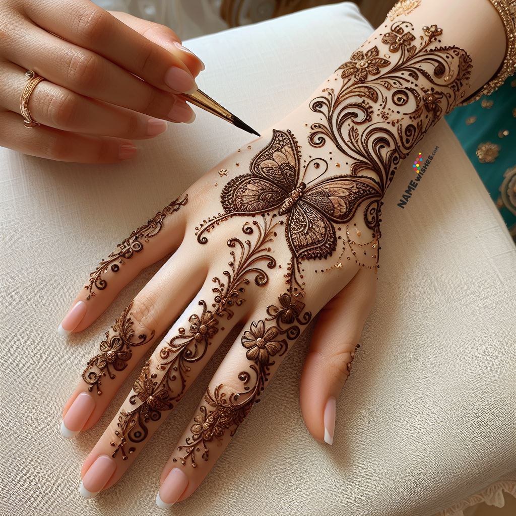 Gorgeous Butterfly Mehndi Designs and Ideas