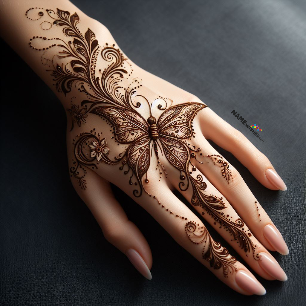 Butterfly Mehndi Designs You'll Love
