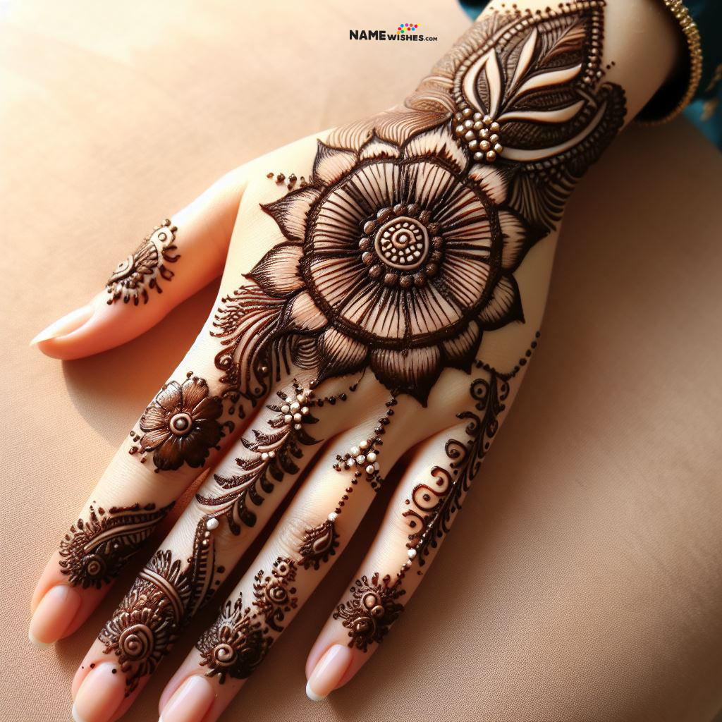 Mandala Mehndi Design For Eid