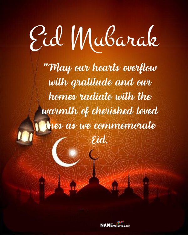 wishing eid mubarak 