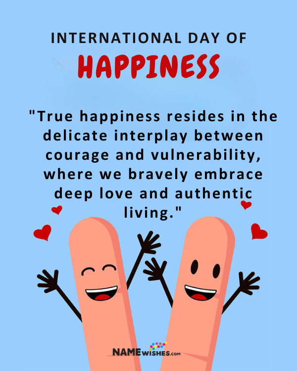 Unique quote on Happiness Day