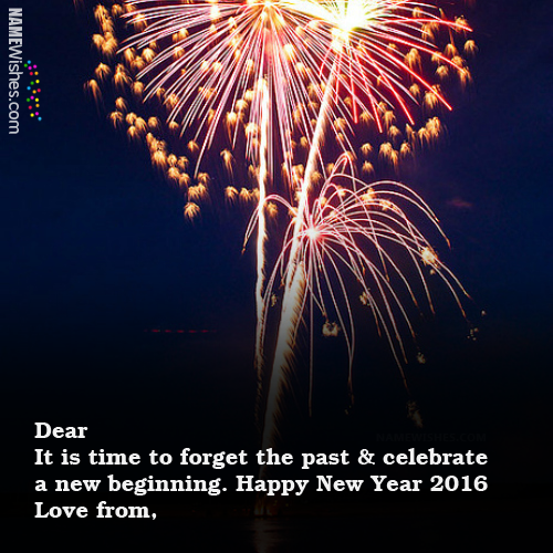 Happy New Year's Eve Wishes With Name