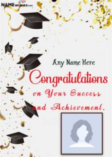 Graduation Congratulation Photo Frame Free Edit Online For Friends