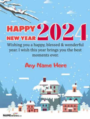 2022 New Year Wish With Your Name Online Edit