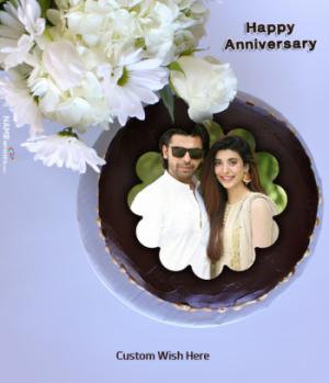 Anniversary Cake With Photo Frame Download
