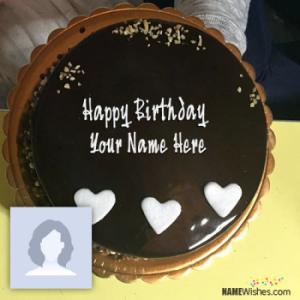 Awesome Chocolate Birthday Cake With Name