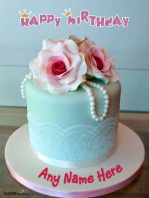 Beautiful Birthday Cake With Name For Wife Sister or Mother