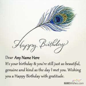 Beautiful Birthday Wish With Name Editing