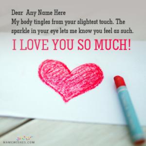 Best I Love You Pictures With Name Editing Online