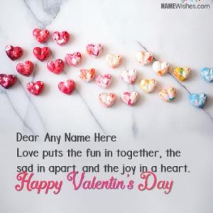 Best Valentines Day Wishes With Couple Names