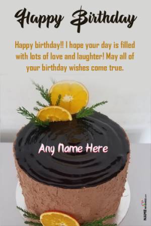 Black Chocolate Birthday Cake For Best Mother Free online