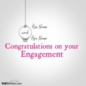 Congratulations Wishes On Engagement With Names