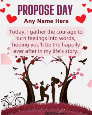 Customizable Propose Day Cards for Your Fairy Tale Ending