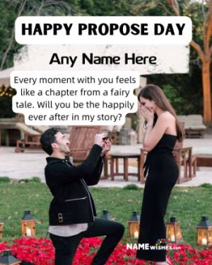 Fairytale Propose Day Moment - Personalized Engagement Cards