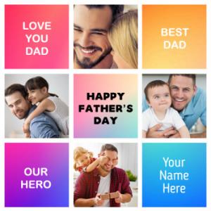 Free Happy Fathers Day Photo Collage