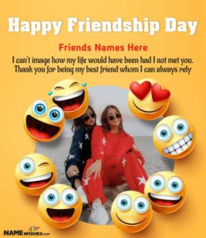 Friendship Day Quotes With Name and Photo of Best Friends