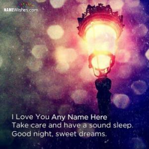 Good Night Sweet Dream Wishes With Name Editing Online