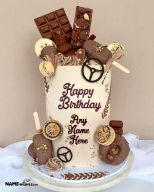 Happy Birthday Magnum Icecream Chocolate Birthday Cake