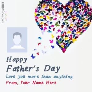 Happy Fathers Day Greeting With Name