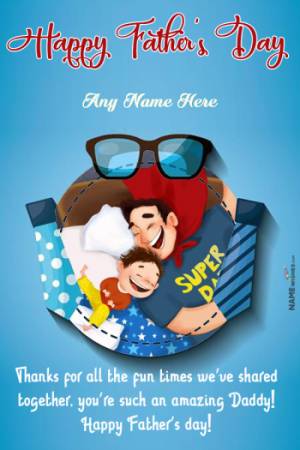 Happy Fathers Day Message From Daughter With Photo Frame Gift