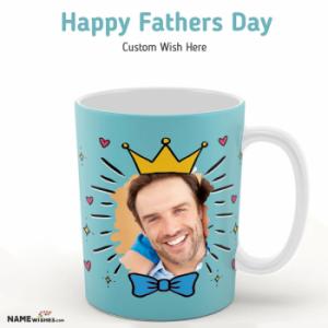 Happy Fathers Day Mug With Photo