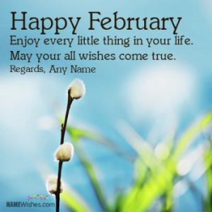 Happy February Wishes With Name