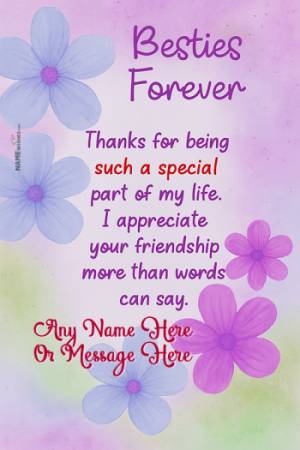 Happy Friendship Day to My Forever Friend With Love
